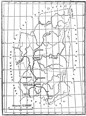 Верхне-Камский округ на карте