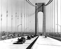 Веррацано-Нарроус сразу после открытия, 1964 год