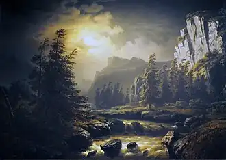 Лунный пейзаж, Музей искусств и истории Ростока.