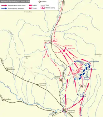 План битвы при Версиникии