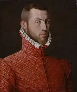 Веспасиано Гонзага на портрете аттр. Бернардино Кампи