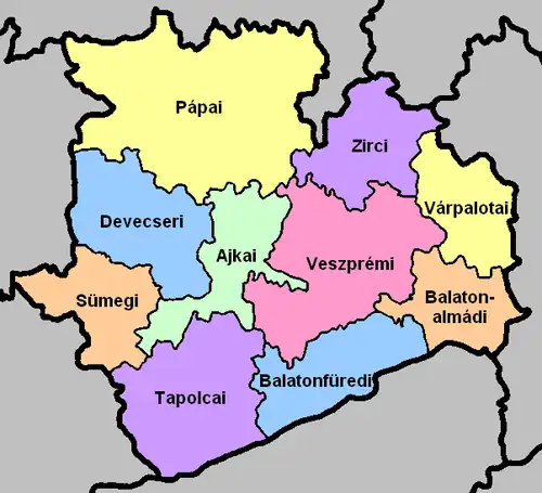 Веспрем на карте