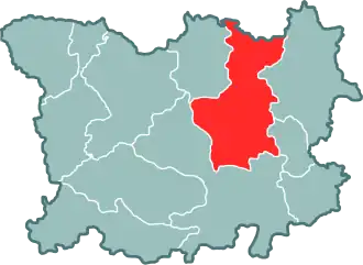 Витебское воеводство на карте