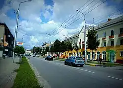 Вид на улицу от кинотеатра