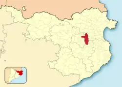 Расположение муниципалитета на карте провинции