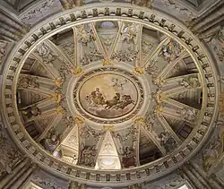 Роспись купола. Колесница Аполлона