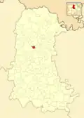 Расположение муниципалитета на карте провинции