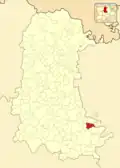 Расположение муниципалитета на карте провинции