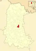 Расположение муниципалитета на карте провинции