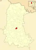 Расположение муниципалитета на карте провинции