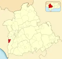 Расположение муниципалитета Вильяманрике-де-ла-Кондеса на карте провинции