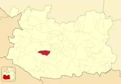 Расположение муниципалитета на карте провинции