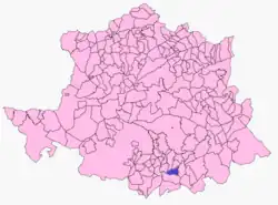 Расположение муниципалитета Вильямесиас на карте провинции