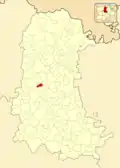 Расположение муниципалитета на карте провинции