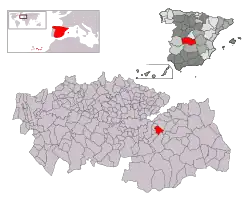 Расположение муниципалитета на карте провинции