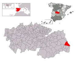 Расположение муниципалитета на карте провинции