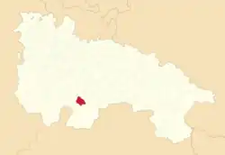 Расположение муниципалитета на карте провинции