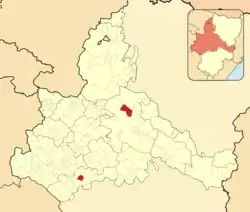 Расположение муниципалитета на карте провинции