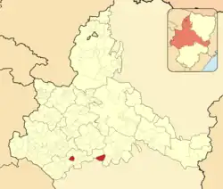 Расположение муниципалитета на карте провинции