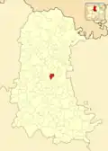 Расположение муниципалитета на карте провинции