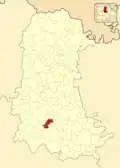 Расположение муниципалитета на карте провинции