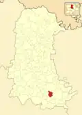 Расположение муниципалитета на карте провинции