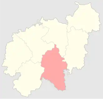 Ошмянский уезд на карте