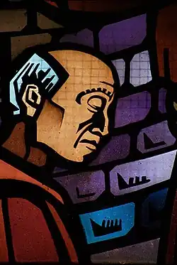 Витраж Жака Грубера в церкви Сент-Женевьеве