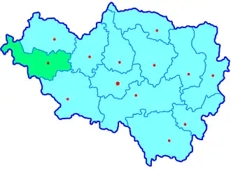 Александровский уезд на карте
