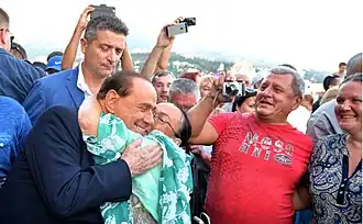 Сильвио Берлускони, находящийся в России с частным визитом