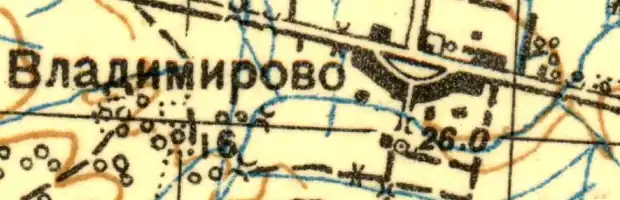 План деревни Владимировка. 1931 год