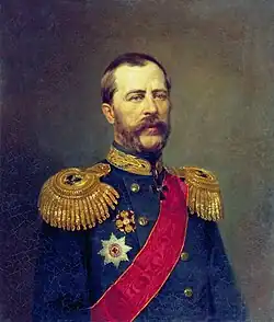 Контр-адмирал В. А. Римский-Корсаков.Портрет работы К. Ф. Гуна