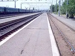 Пути станции Волгоград II. Вид в южном направлении.2006 год