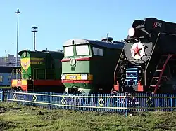 Локомотивы-памятники  (Локомотивное депо Вологда)