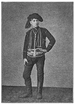 Житель Лазистана. Фотография датируется 1897 годом и была опубликована в немецком путевом очерке «От Кавказа до Персидского залива».