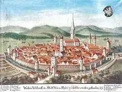 Исни в 1631 году.