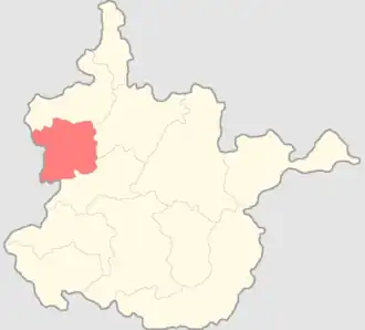 Нижнедевицкий уезд на карте