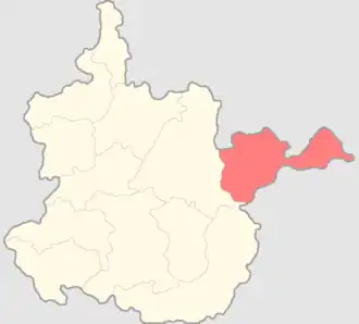 Новохопёрский уезд на карте