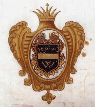 Герб в знамённом гербовнике 1729—1730 годов