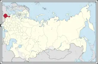 Варшавское генерал-губернаторство на карте