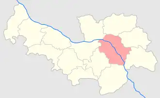 Варшавский уезд на карте