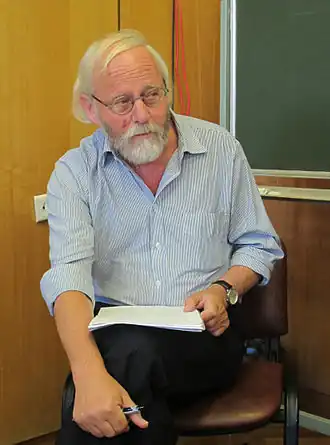 Виллем Вестстейн в Москве на конференции «Поэзия на переломе: основные тенденции поэзии после 1989 г. в России и Германии», 2013