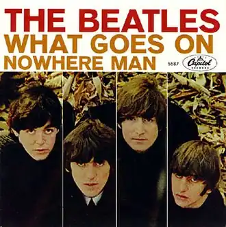 Обложка сингла The Beatles «What Goes On» ()