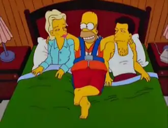 Гомер с Алеком Болдуином и Ким Бейсингер