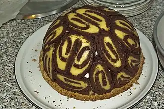 Дзукотто с белым шоколадом