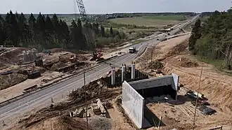 Вид на Голузино на заднем плане.