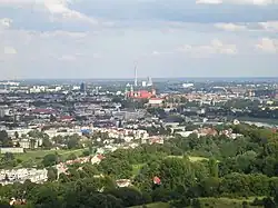 Вид c кургана в сторону Вавеля