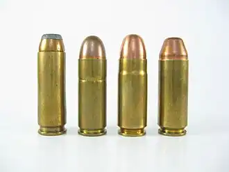 .44 Auto Mag, .45 Winchester Magnum, .45 Wildey Magnum, .475 Wildey Magnum