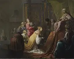 Соломон и царица Савская. Ок. 1630. Дерево, масло. Лейденская коллекция, Нью-Йорк, США