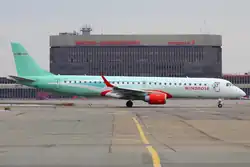 Embraer 195 (Роза Ветров) в корпоративных цветах